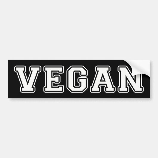 Vegan Bumpersticker (Voorkant)