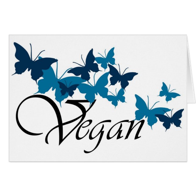 Vegan Butterfly Design (Voorkant Horizontaal)