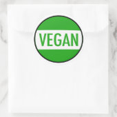 Vegan campagnesticker ronde sticker (Tas)