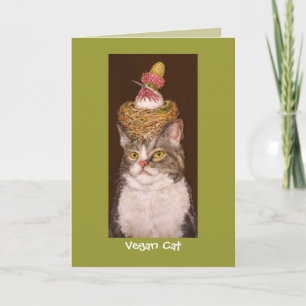 Vegan Cat-kaart Kaart