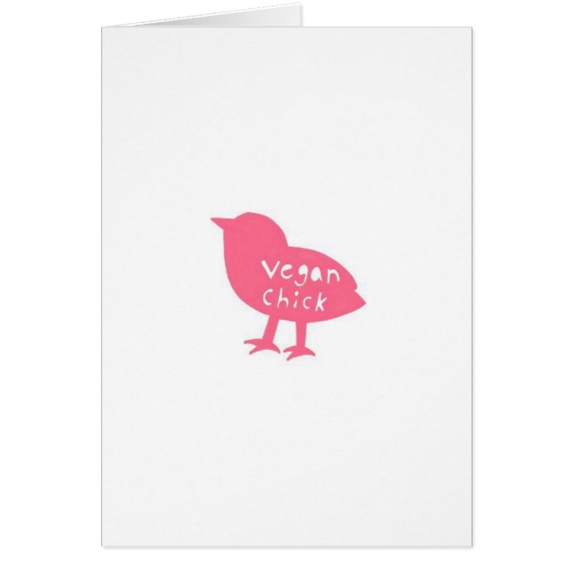 Vegan Chick Card (Voorkant)