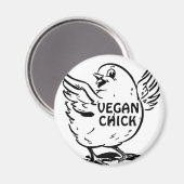 Vegan Chick Magnet Magneet (Voorkant / Achterkant)