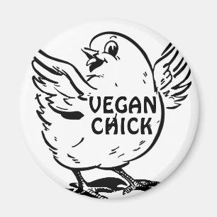 Vegan Chick Magnet Magneet