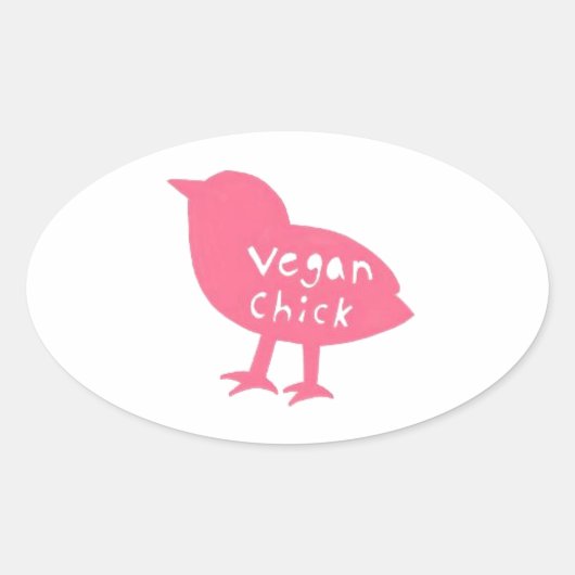 Vegan Chick Stickers (Voorkant)