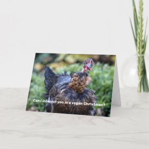 Vegan Christmas Feestdagen Kaart