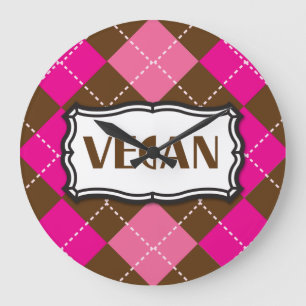 Vegan Clock Grote Klok
