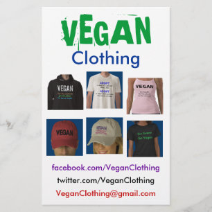 VEGAN Clothing Flyers