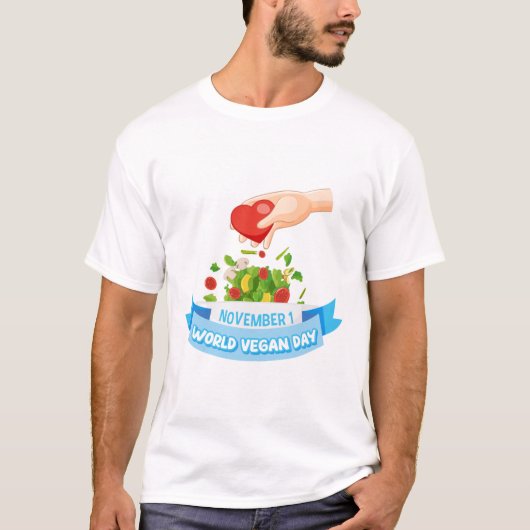 vegan day  t-shirt (Voorkant)