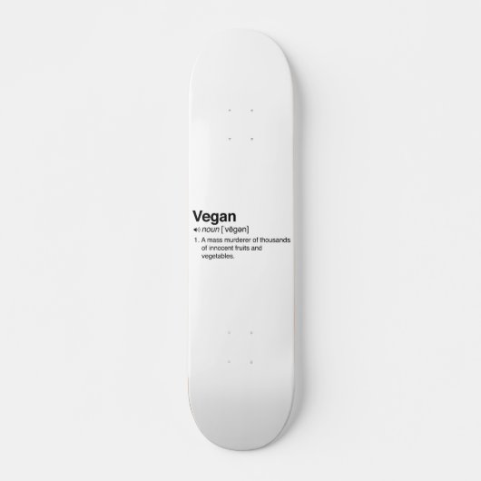 Vegan Definition Skateboard (Voorkant)