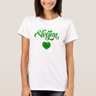 Vegan Dieet Hart Gezond en Milieuvriendelijk Leven T-shirt
