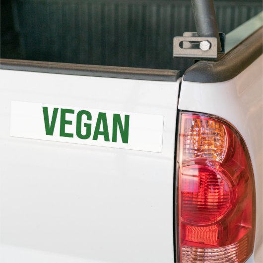 Vegan - Dierenrechten Bumpersticker (Op Truck)