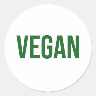Vegan - Dierenrechten Ronde Sticker