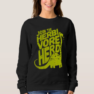 Vegan Dinosaur Join the Herbivore Herd Vegetarian Trui