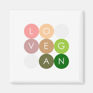 Vegan Dot Love Magneet