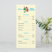 Vegan Eatery Flat Menu Pricing List (Debout devant)