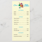 Vegan Eatery Flat Menu Pricing List (Devant)