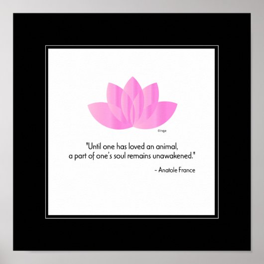 Vegan, een dier redden - een wanddecor poster (Voorkant)