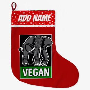 Vegan Elephant Grote Kerstsok