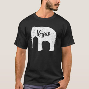 Vegan Elephant Lover Herbivore Plant gebaseerd die T-shirt