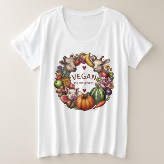Vegan est pour les amoureux Animaux (Design devant)