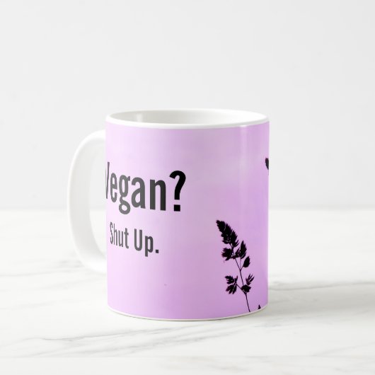 Vegan ? Ferme-La. Café Mug (Devant gauche)