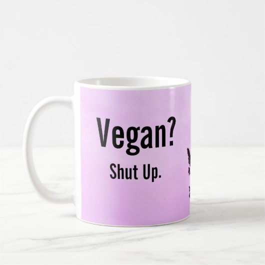 Vegan ? Ferme-La. Café Mug (Gauche)