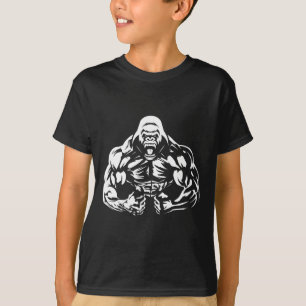 Vegan Fitness Gorilla Workout Kleding T-shirt