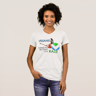 Vegan Flag 300 Shield "Vanavond dineren we op de s T-shirt