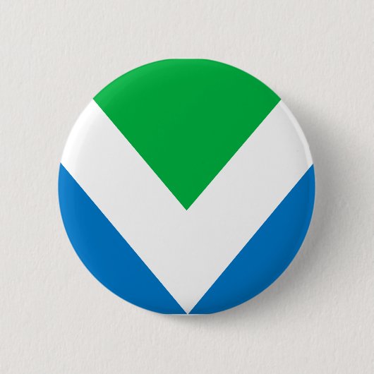 Vegan Flag Ronde Button 5,7 Cm (Voorkant)