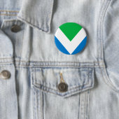 Vegan Flag Ronde Button 5,7 Cm (In situ)