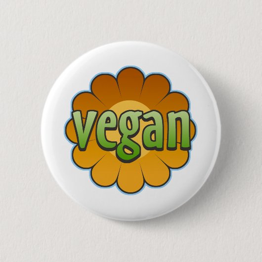 Vegan Flower Button (Voorkant)