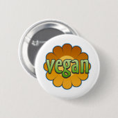 Vegan Flower Button (Voorkant /achterkant)