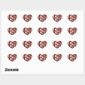 Vegan Flower Heart Hart Sticker (Vel)