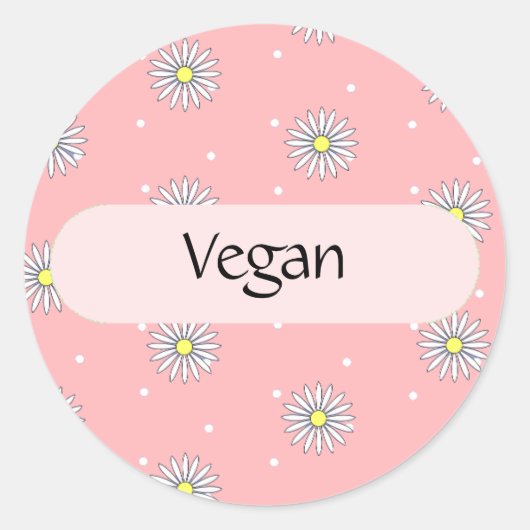 Vegan Food Label voor Buffetten en Picknicks (Voorkant)