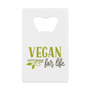 Vegan for Life Kredietkaart Flessenopener