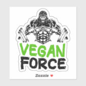 Vegan Force Fitness Sticker (Vel)