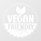 Vegan Friendly Restaurant Raamsticker (Vel)