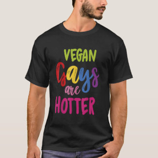 Vegan Gays zijn Hotter Vegan LGBT Awareness Maand T-shirt
