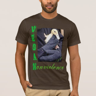 Vegan = geweldloosheid t-shirt