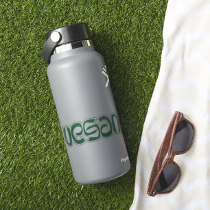 Vegan Green Typography Art Sticker