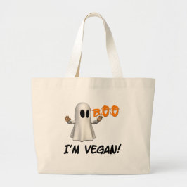 Vegan Halloween Bag Grote Tote Bag
