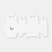 Vegan Handgeschreven Typografie Favoriete Box Bedankdoosjes (Uitgevouwen)