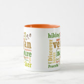 Vegan Hiker Mot Cloud Mug (Centre)