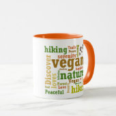 Vegan Hiker Mot Cloud Mug (Devant droit)