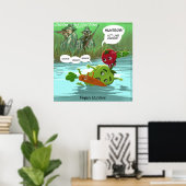 Vegan Hunters Funny Quality Glossy Funny Poster (Bureau à domicile)