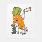 Vegan Ice hockey Ice hockey stick Fleece Deken (Voorkant)