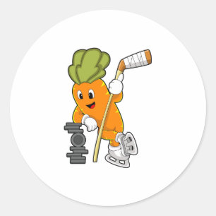 Vegan Ice hockey Ice hockey stick Ronde Sticker