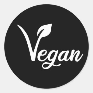 Vegan Identification Label, Ronde Sticker
