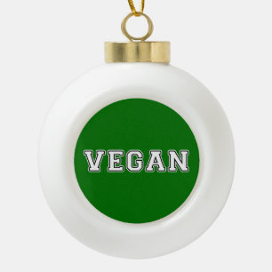 Vegan Keramische Bal Ornament