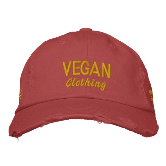 VEGAN Kleding Distressed 49ers Geborduurde Pet (Voorkant)